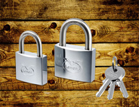 Electroplated Brass Padlock With Stainless Steel Shackle